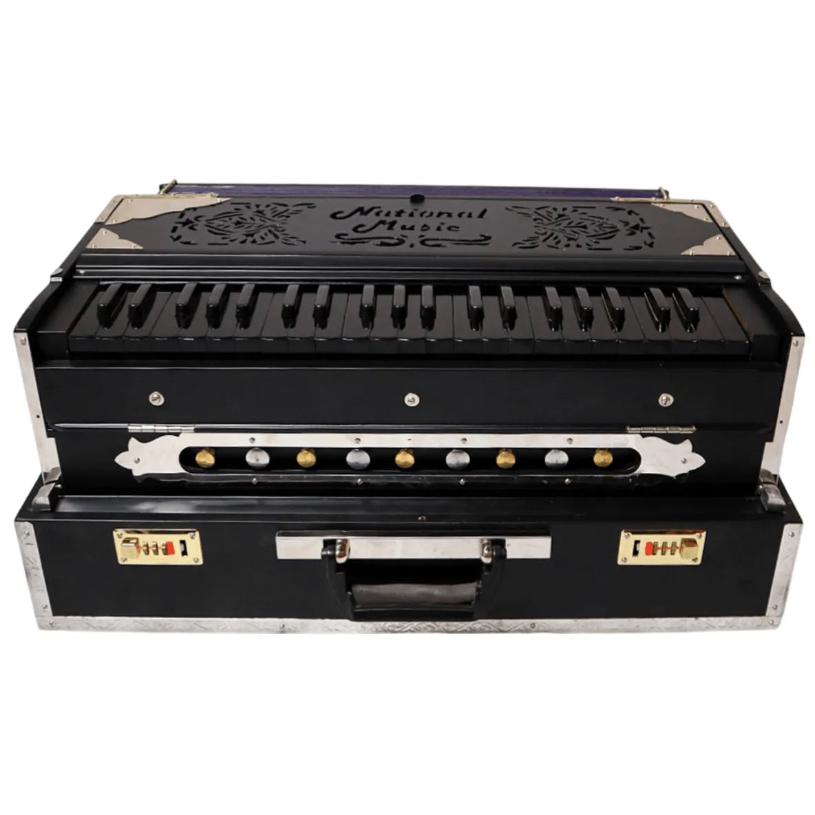 Special Edition Matte Black 2 Line Portable Harmonium