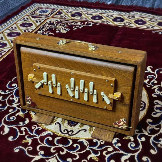 brown teak wood shruti box