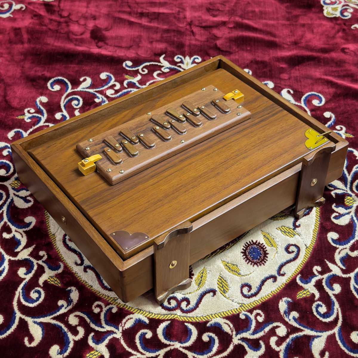 buy national music light brown one octave fully teak wood surpeti online