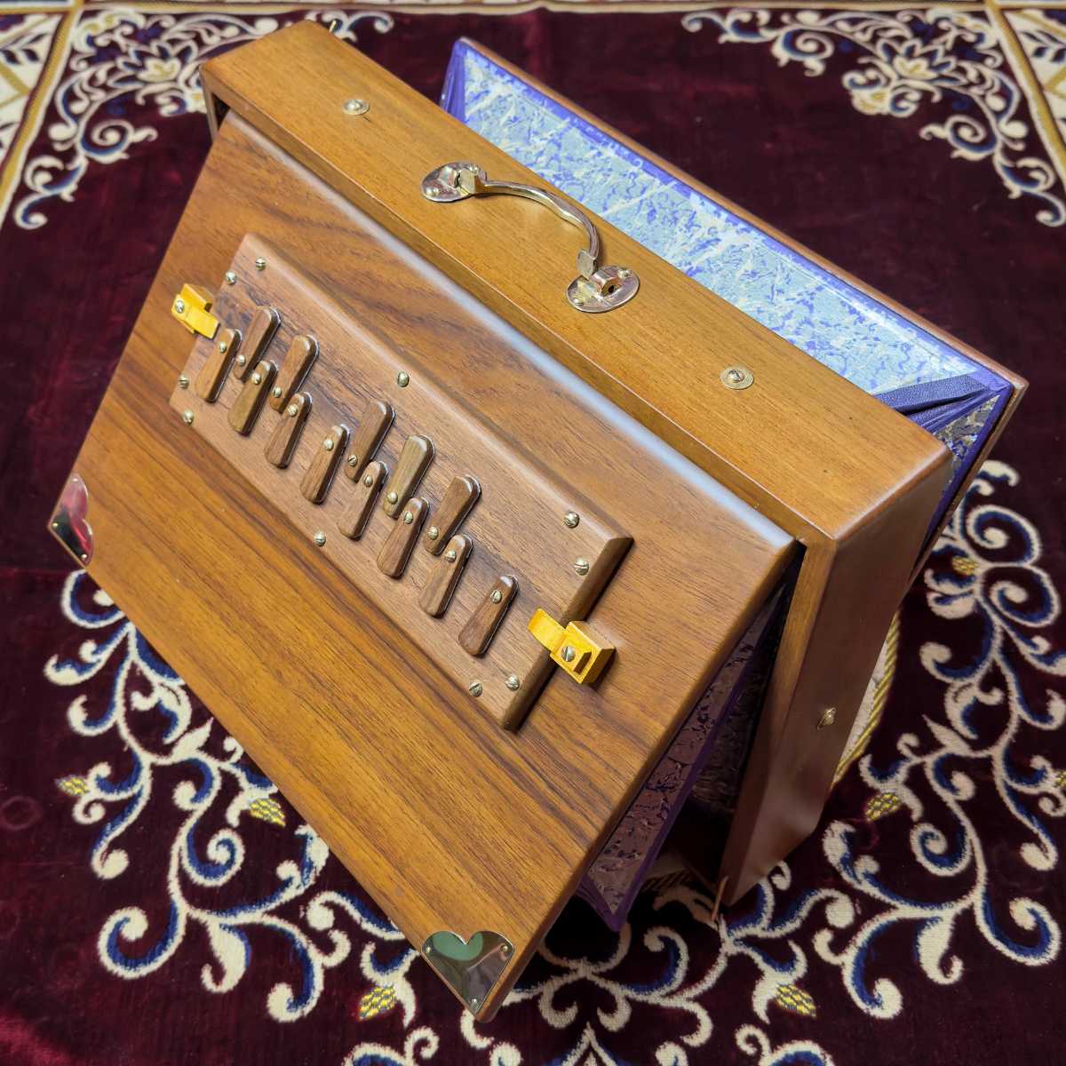 buy national music teak wood 1 octave manual shruti box online