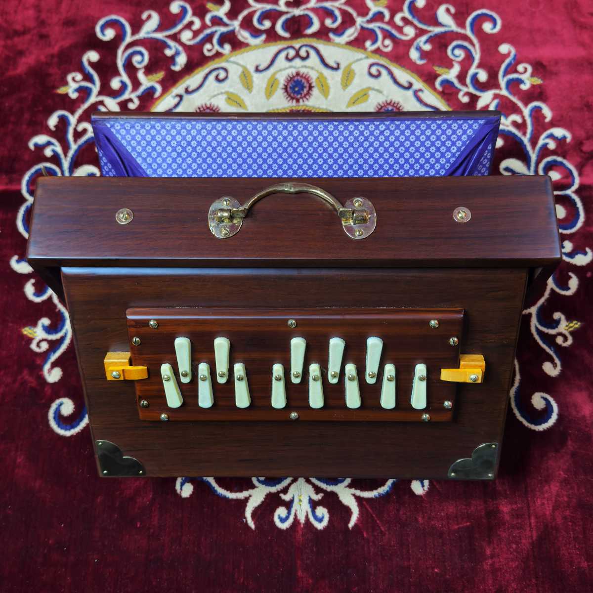 national music wmd1 octave full teak wood shruti box for sale