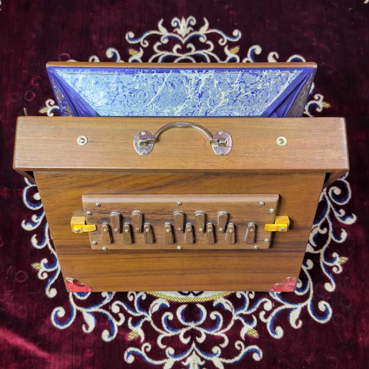 natural brown teak wood 1 octave tlw1 shruti box for sale