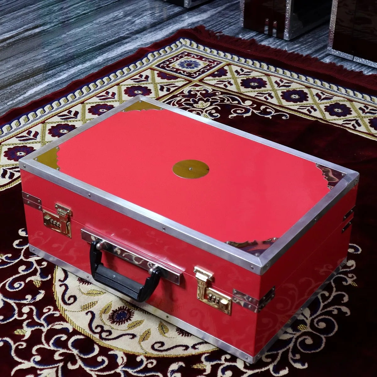nm pink small harmonium suitcase 