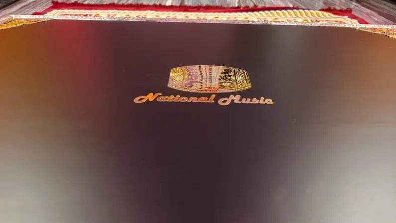 Premium Luxury Matte Black 3 Line 9 Scale Changer Harmonium - National Music India