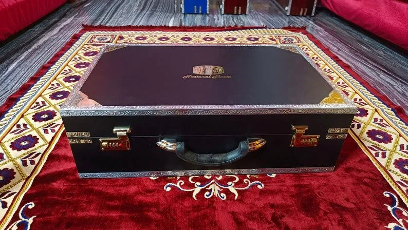 Premium Luxury Matte Black 3 Line 9 Scale Changer Harmonium - National Music India