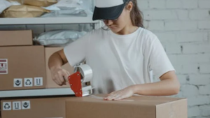 packing deliveries for shipping