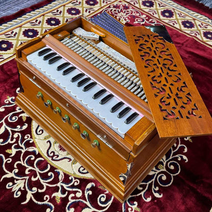 teak wood mini harmonium for sale online made in kolkata