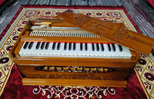 Vintage Themed 3.75 Octave 3 Line Standard Harmonium - National Music India